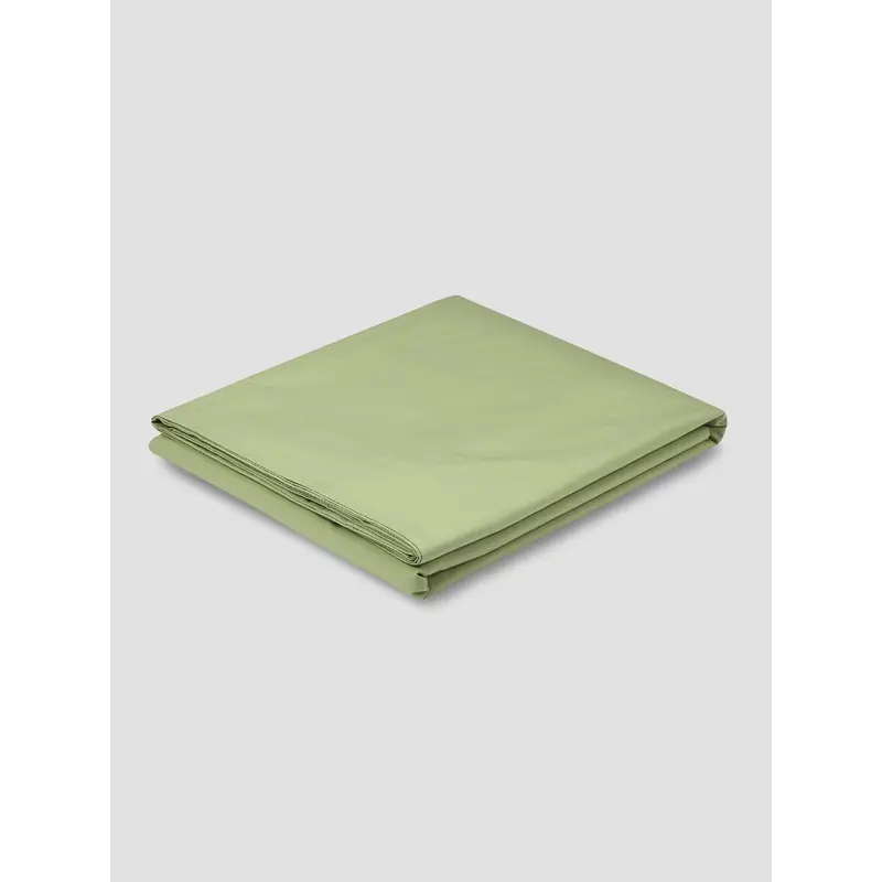Pear Washed Cotton Percale Flat Sheet