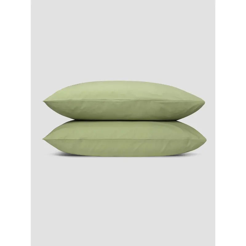 Pear Washed Cotton Percale Pillowcases (Pair)