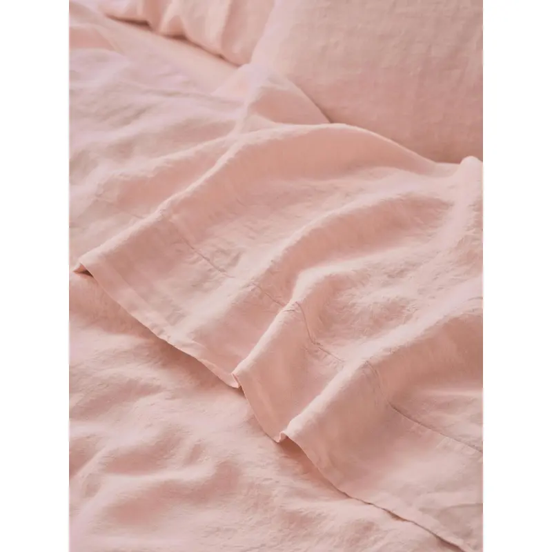 Rose 100% Linen Flat Sheet