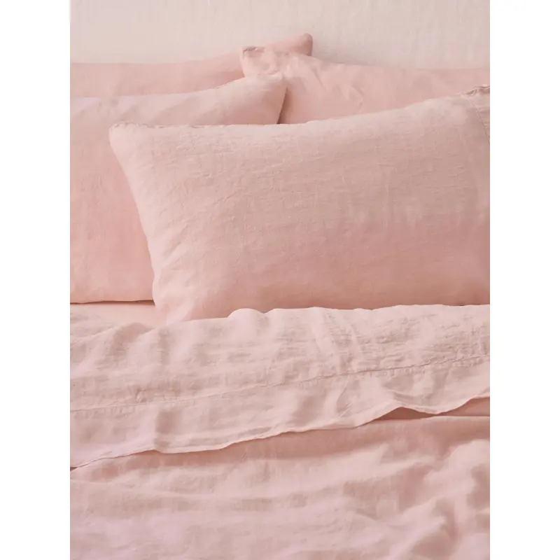 Rose 100% Linen Pillowcases (Pair)