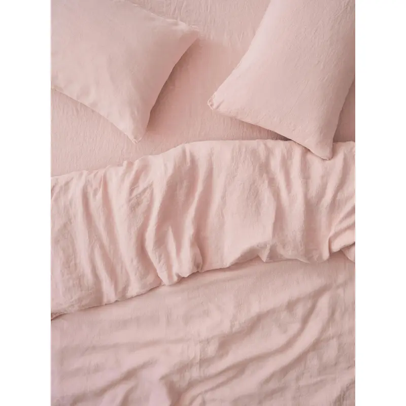 Rose Linen Blend Duvet Cover