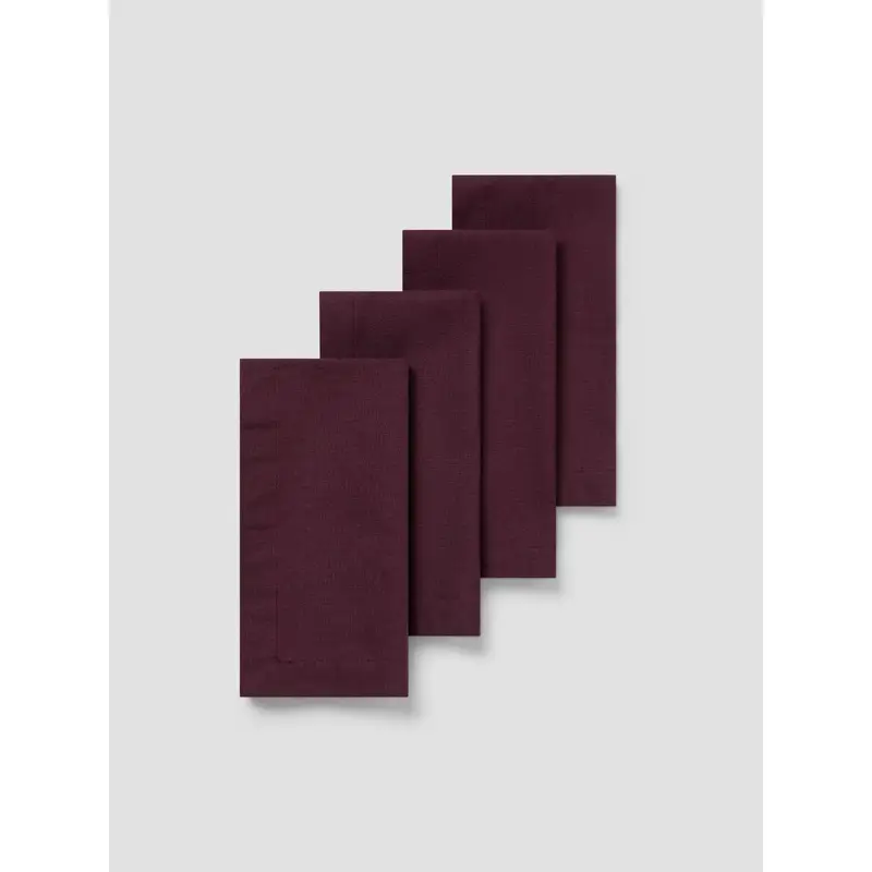 Berry Linen Blend Napkins Set of 4