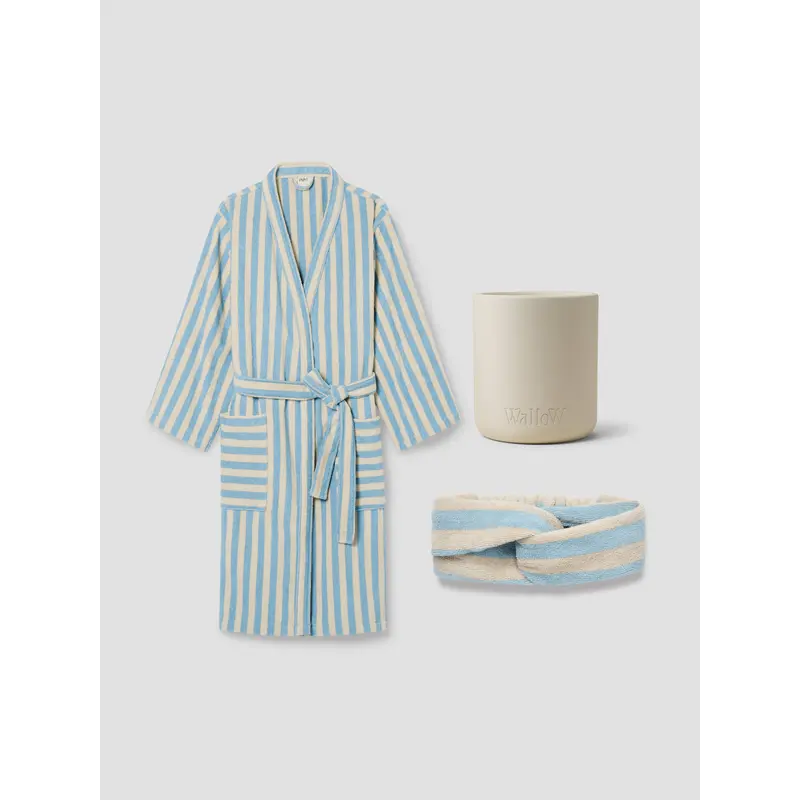 Coastal Blue Relaxation Robe Set