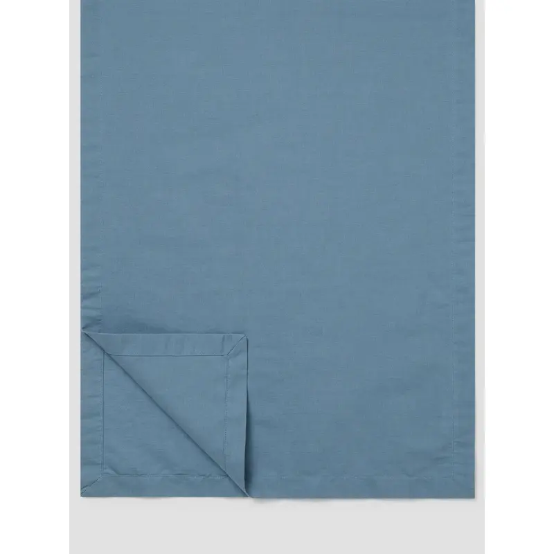 Dusk Blue Linen Blend Table Runner