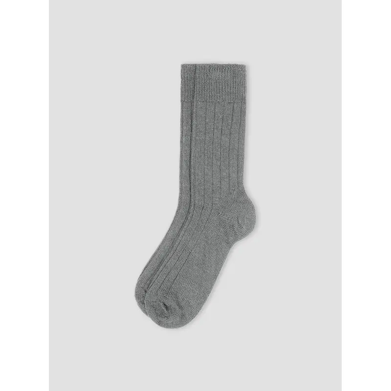 Gray Alpaca Bed Socks