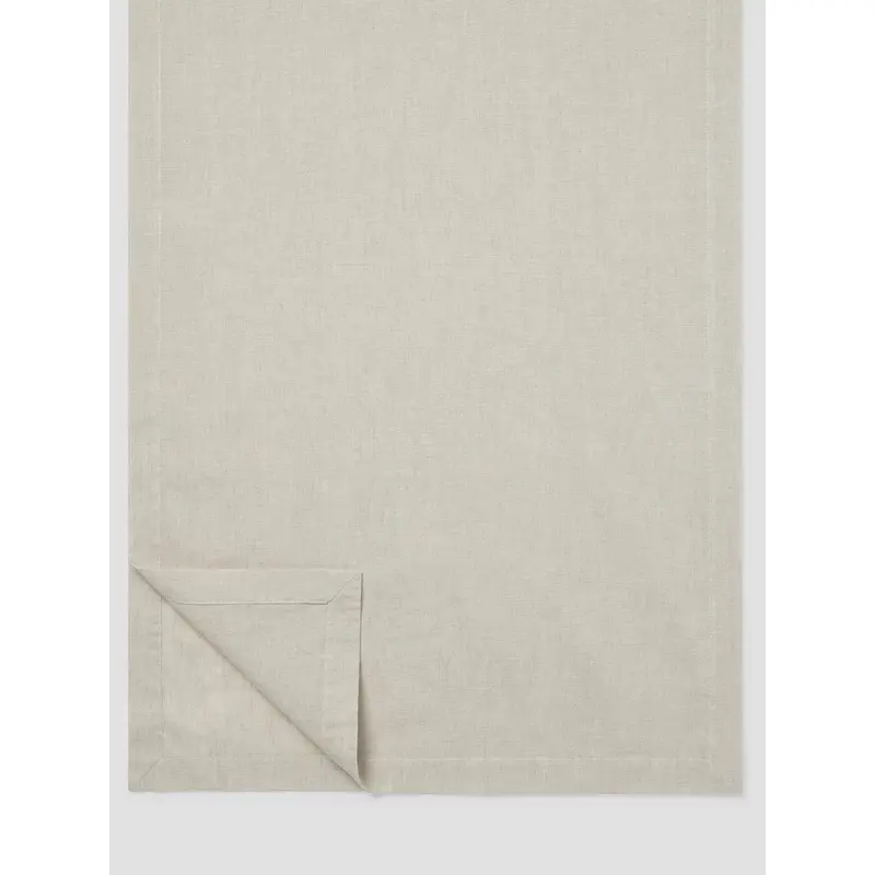Oatmeal Linen Blend Table Runner