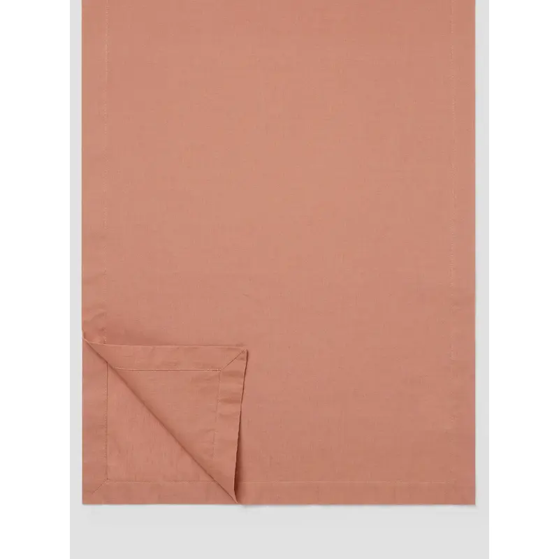 Warm Clay Linen Blend Table Runner