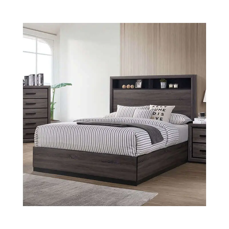 Conwy Dark Gray Modern Bed
