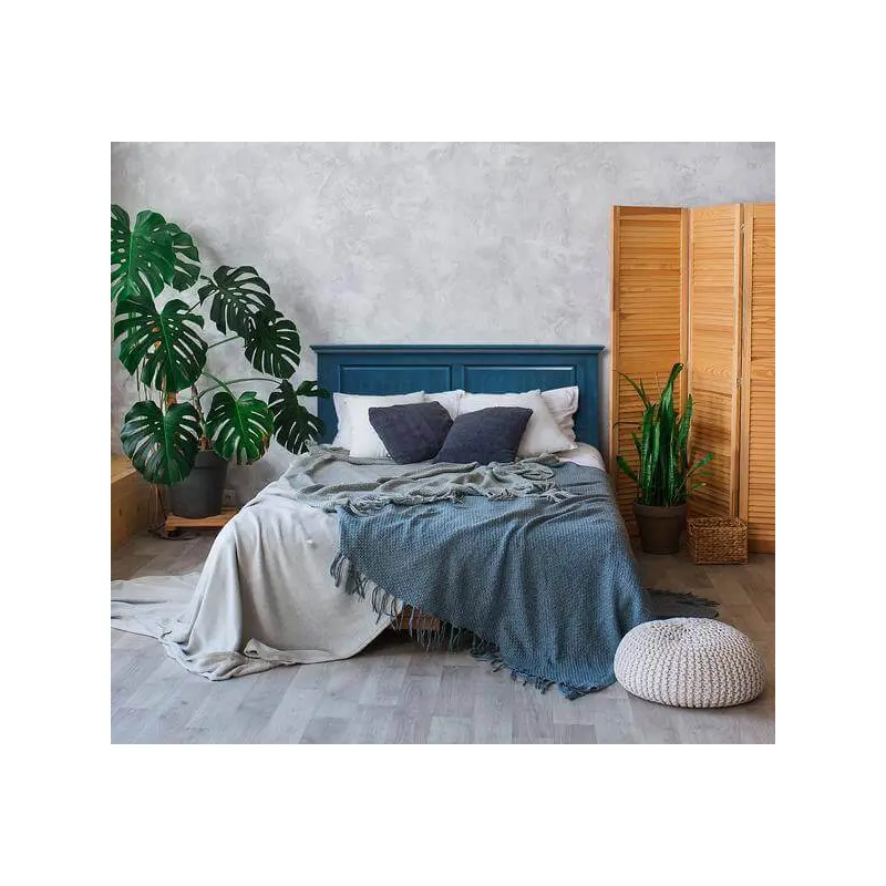 Cottage Style Wedge Blue Headboard