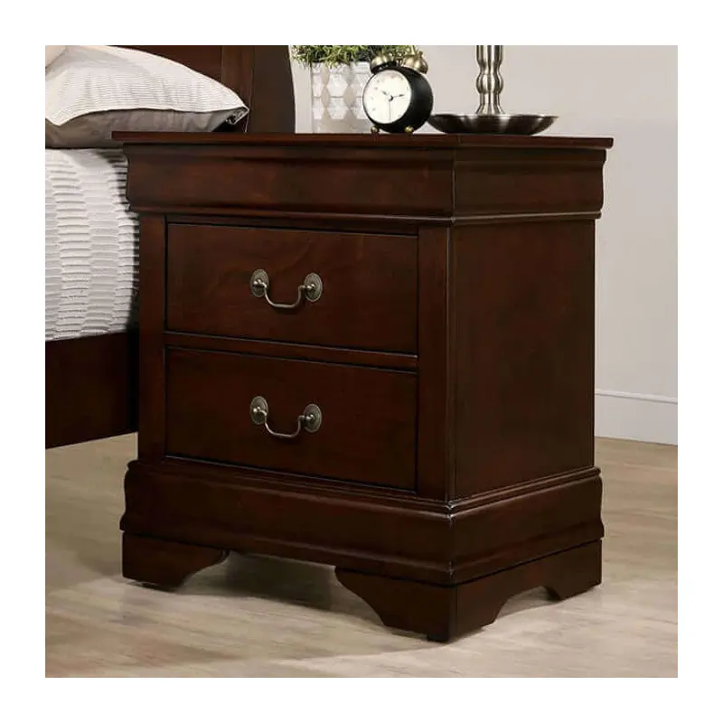 Louis Philippe Cherry Transitional Nightstand