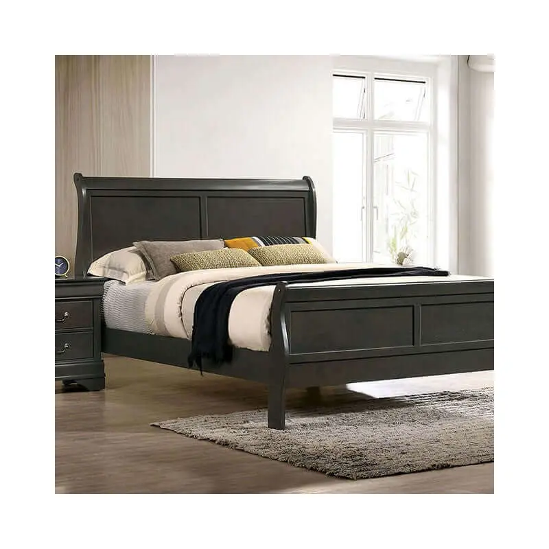 Louis Philippe Gray Slate Bed