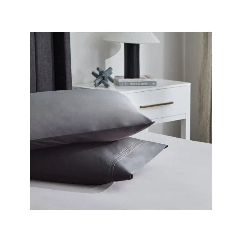 Malouf Premium Charcoal Natural Supima Cotton Sheet Set