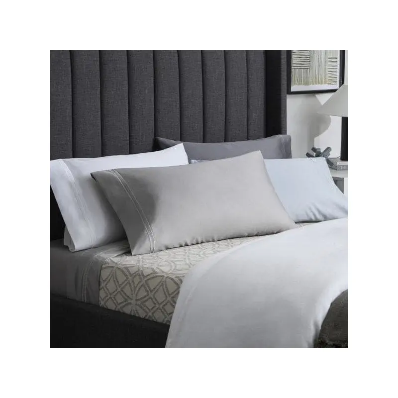 Malouf Premium Smoke Natural Supima Cotton Pillowcase Set