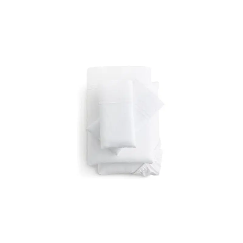 Malouf Premium White Natural Supima Cotton Sheet Set