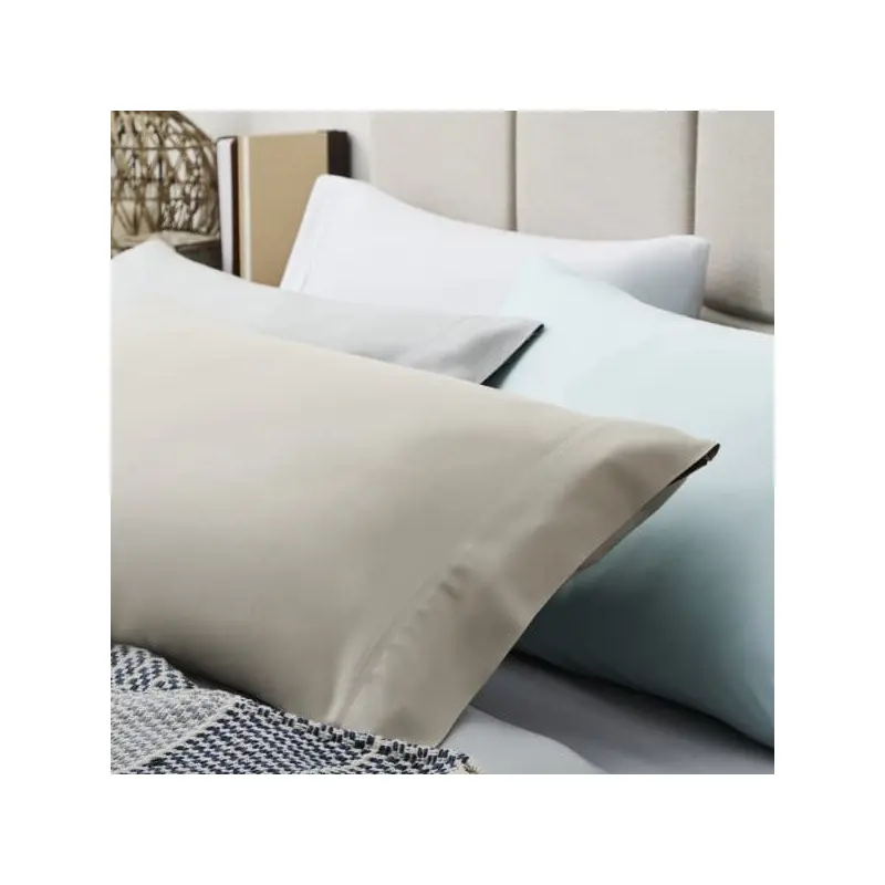 Malouf Smooth Driftwood Bamboo Rayon Pillowcase Set