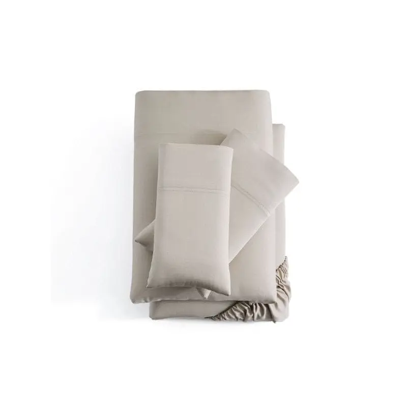 Malouf Smooth Driftwood Bamboo Rayon Sheet Set