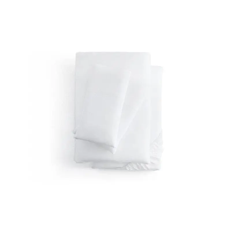 Malouf Smooth White Bamboo Rayon Sheet Set