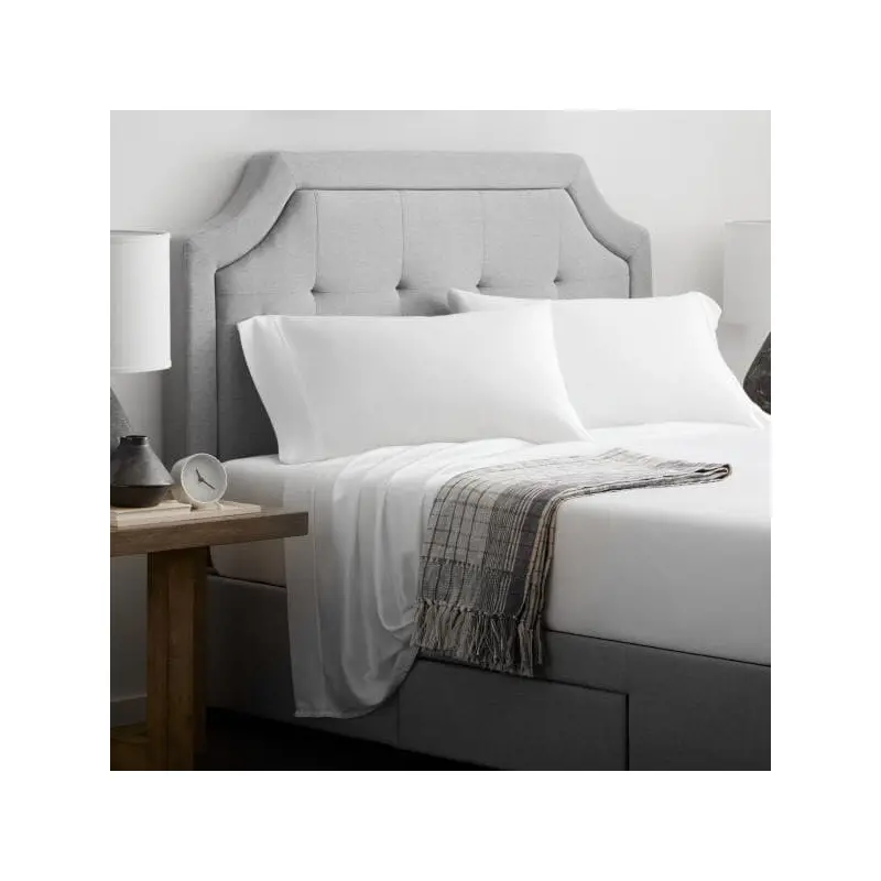 Malouf White Botanical Tencel Lyocell Pillowcase Set