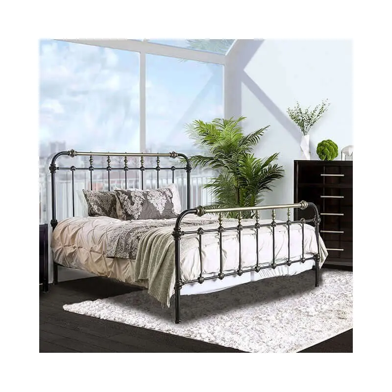 Riana Dark Bronze Metal Bed