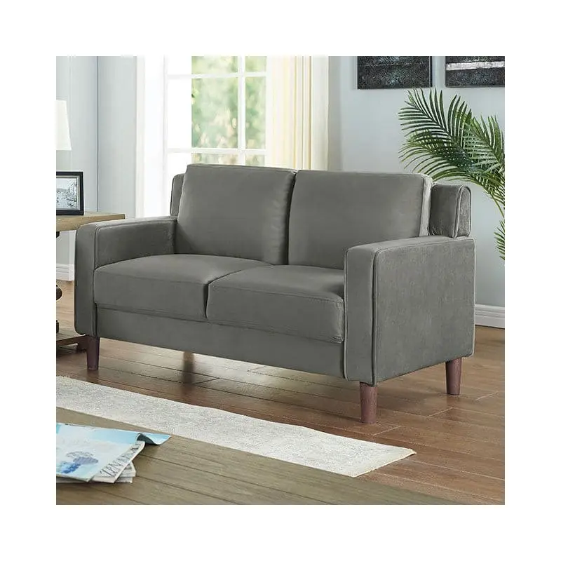 Brandi Gray Flannelette Loveseat