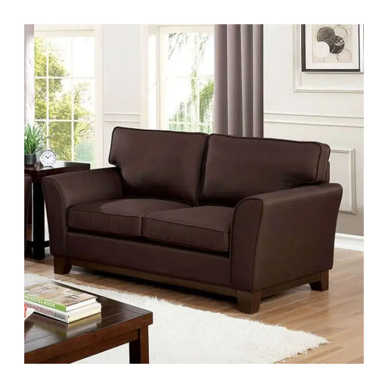 Caldicot Transitional Brown Loveseat