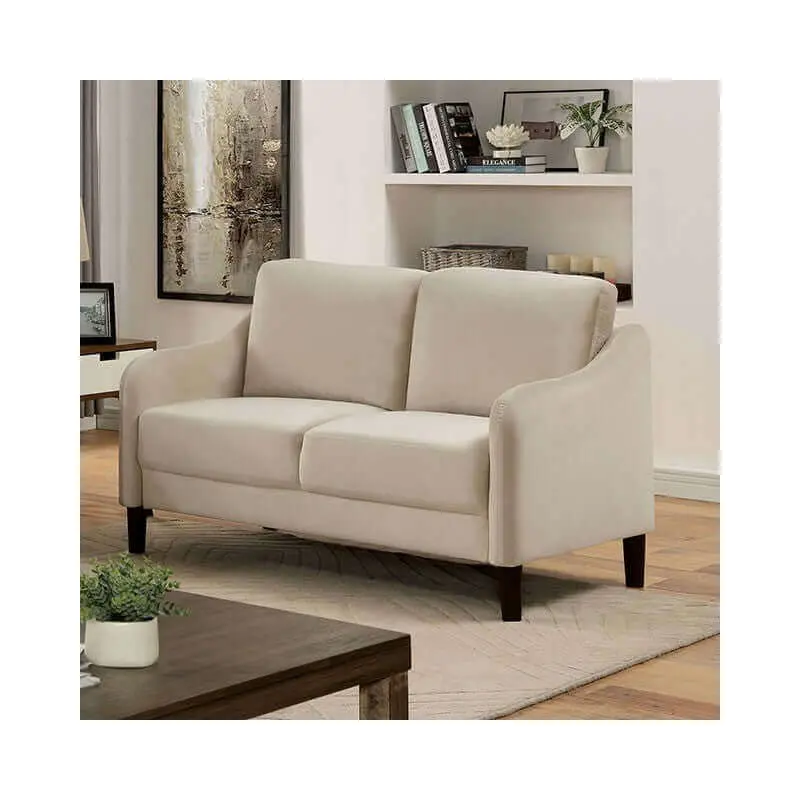 Kassel Beige Contemporary Loveseat