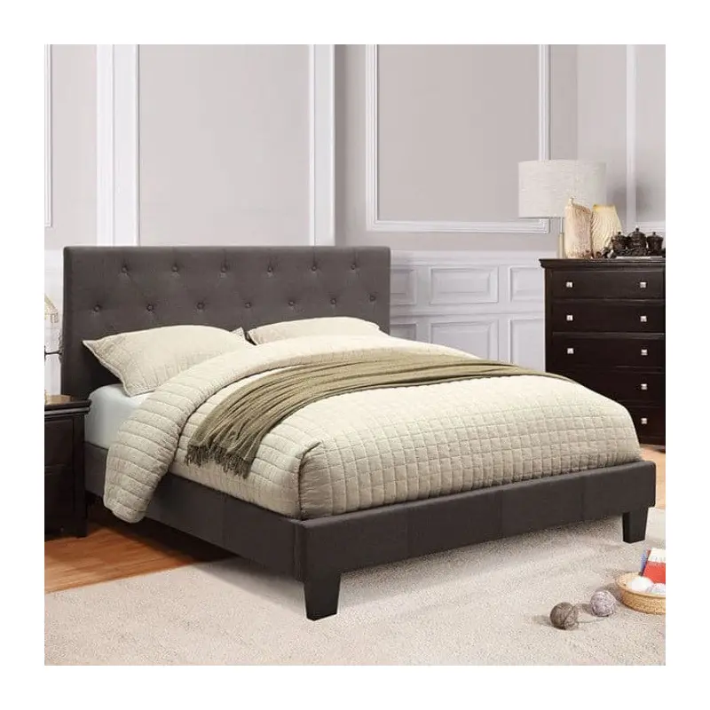 Leeroy Gray Platform Bed