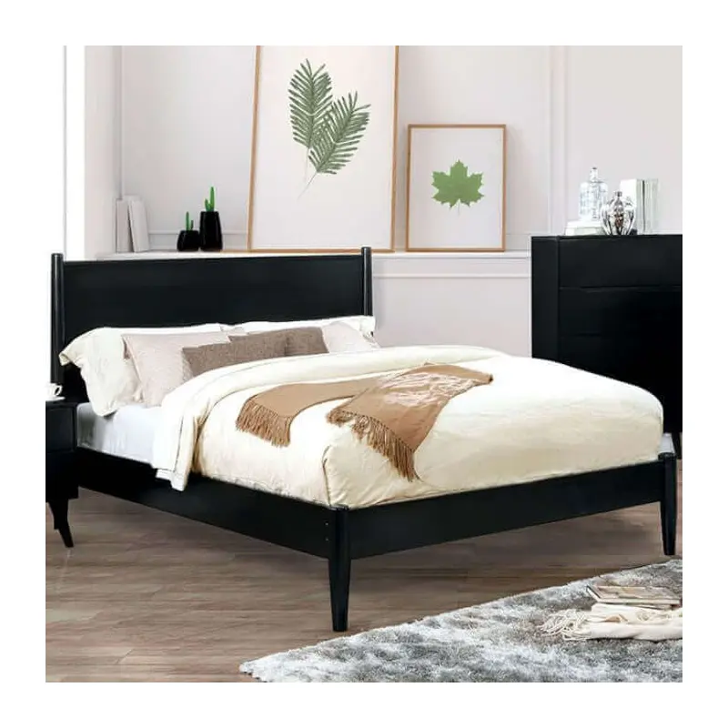 Lennart Black Platform Bed