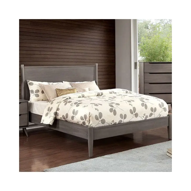 Lennart Gray Platform Bed