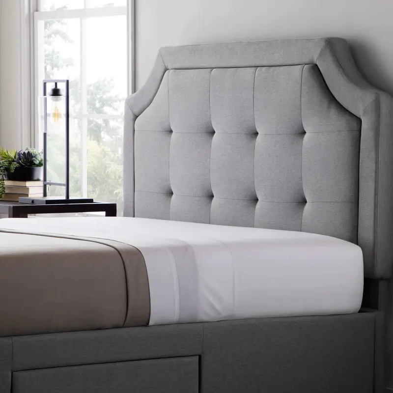 Malouf Carlisle Stone Gray Headboard