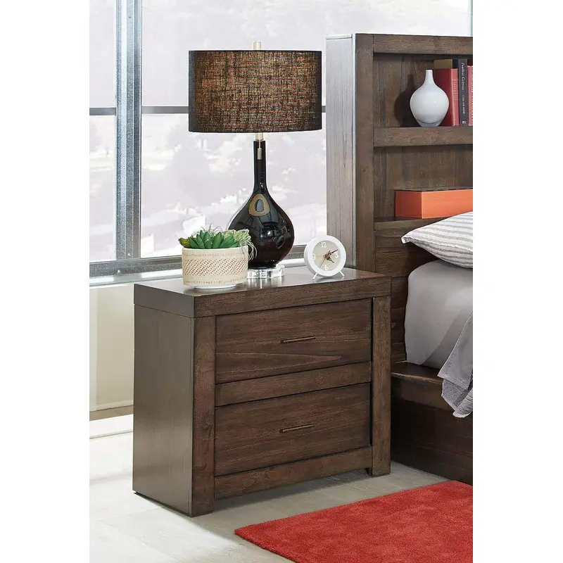Modern Loft Collection Brownstone Nightstand