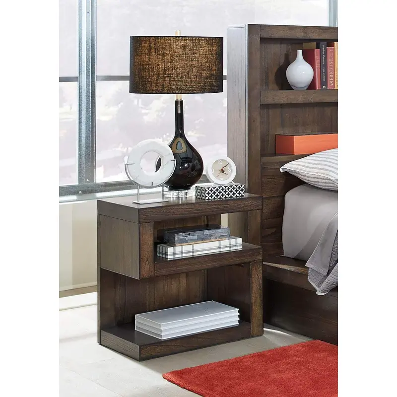 Modern Loft Collection Brownstone S Nightstand
