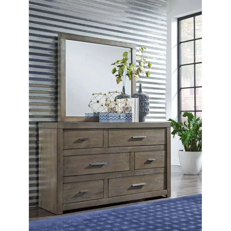 Modern Loft Collection Graystone Dresser