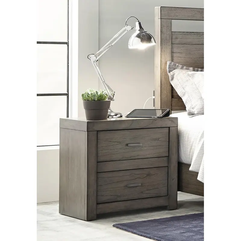 Modern Loft Collection Graystone Nightstand