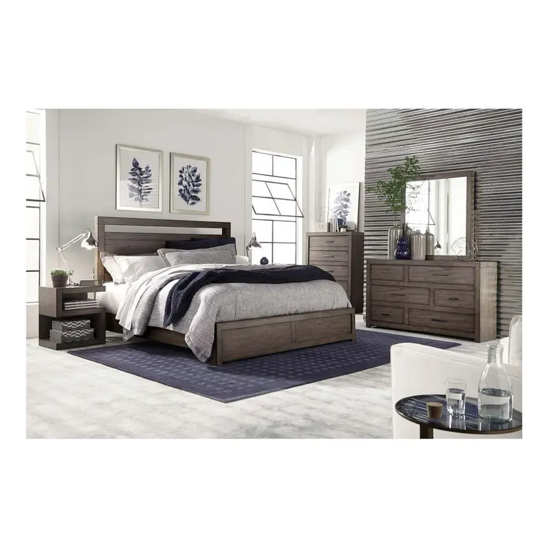 Modern Loft Collection Greystone Panel Bed