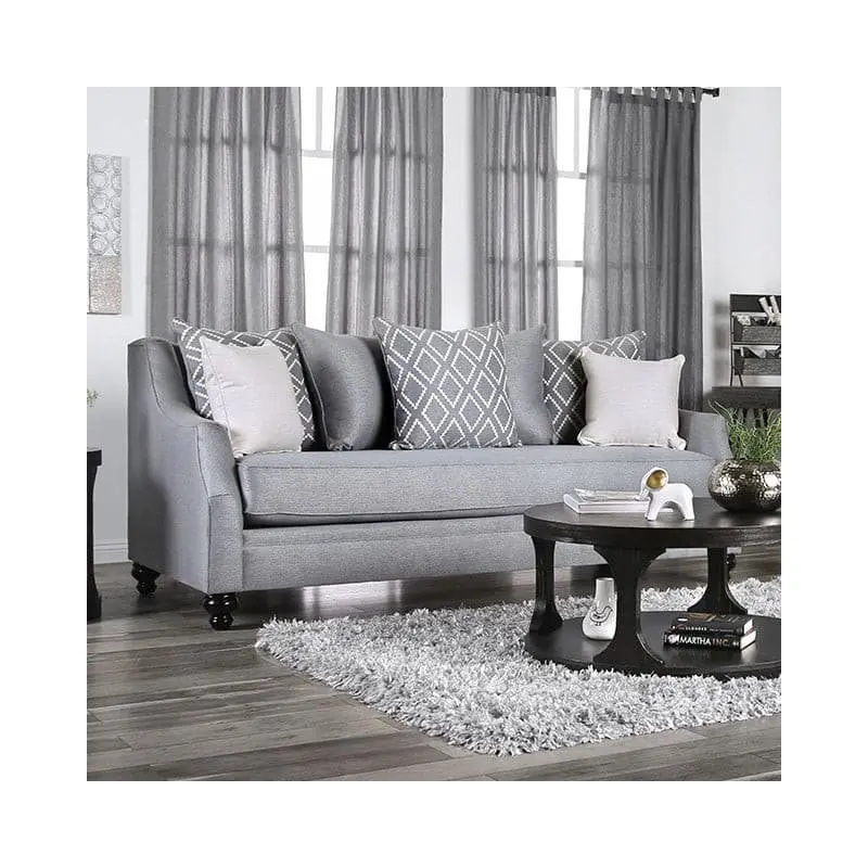 Nefyn Gray Transitional Sofa