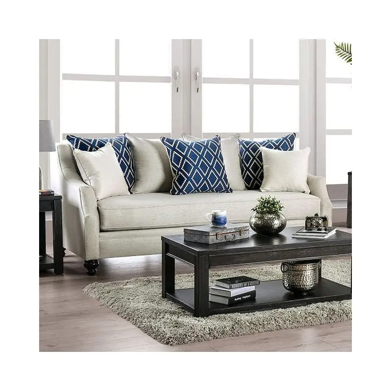 Nefyn Ivory Transitional Sofa