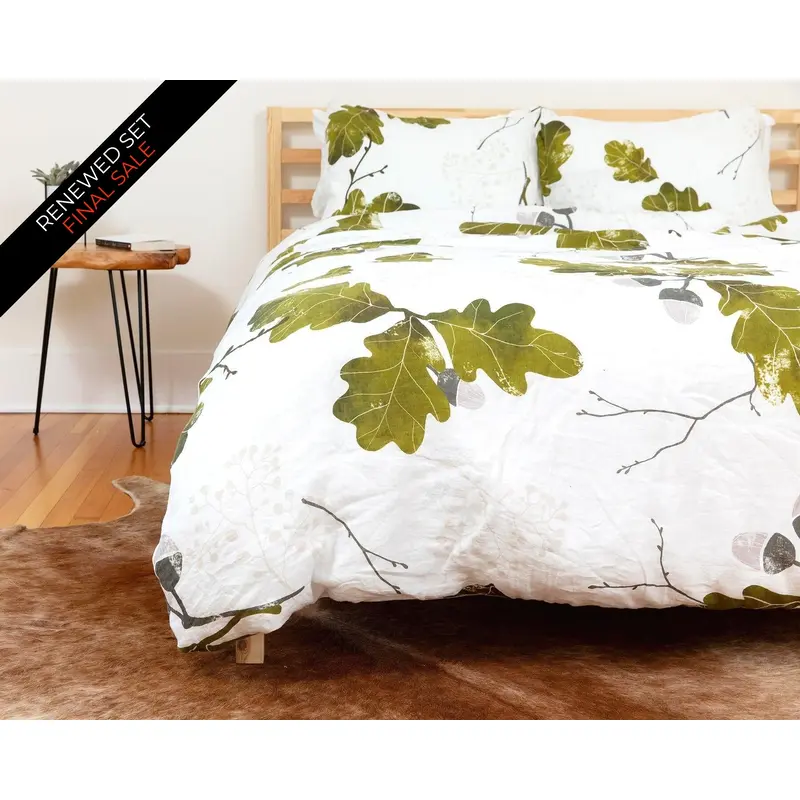 Organic European Linen Duvet Cover Set | Agern | Renewed