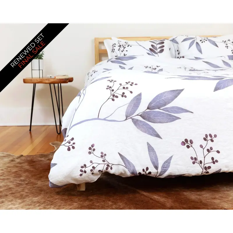 Organic European Linen Duvet Cover Set | Bllig | Renewed
