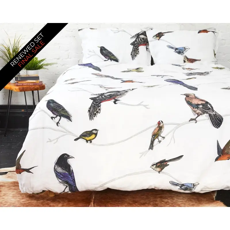 Organic European Linen Duvet Cover Set | Fugle | Renewed