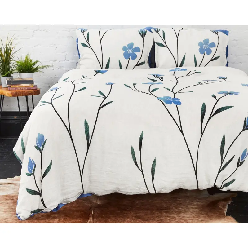 Organic European Linen Duvet Cover Set | Hrblomst