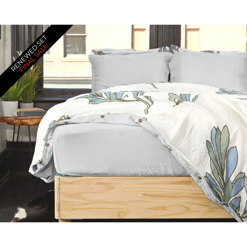 Organic European Linen Fitted Sheet | Renewed