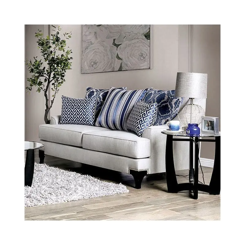 Sisseton Light Gray Transitional Loveseat