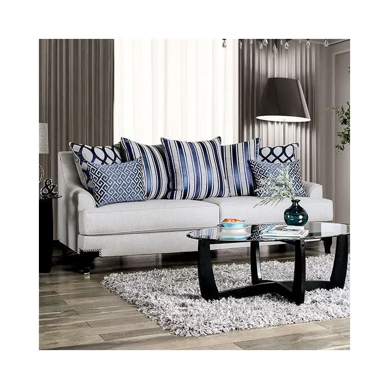 Sisseton Light Gray Transtional Sofa