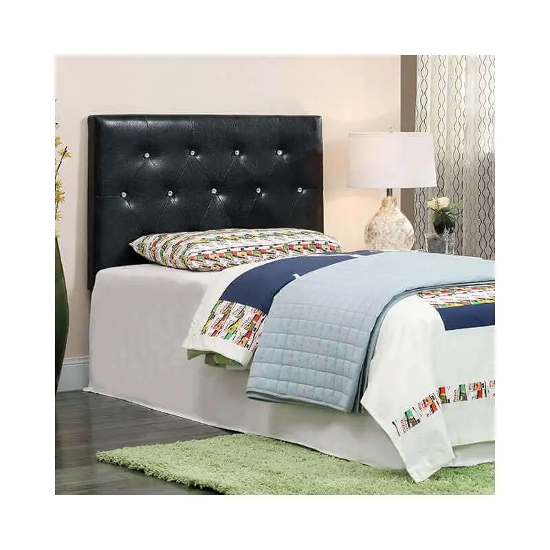 Twin Velen Black Leatherette Headboard