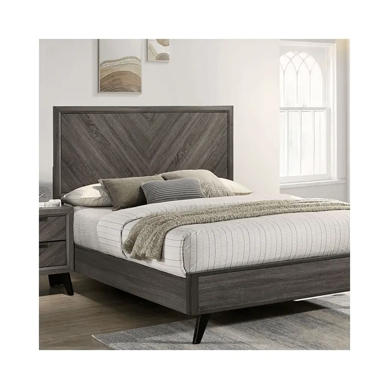 Vagan Chevron Gray Bed