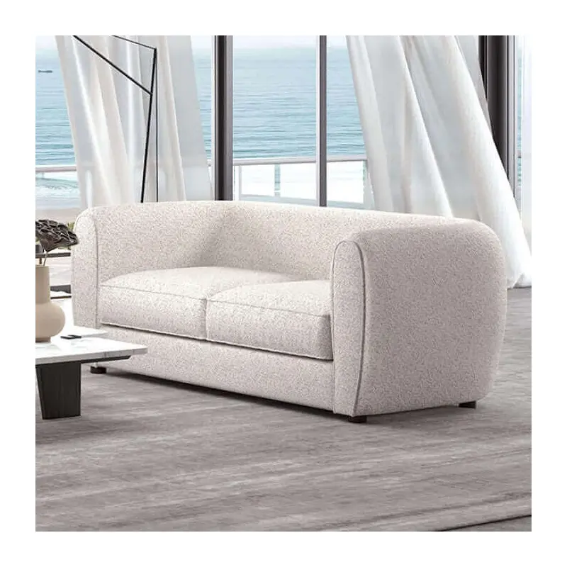 Verdal Off White Contemporary Loveseat