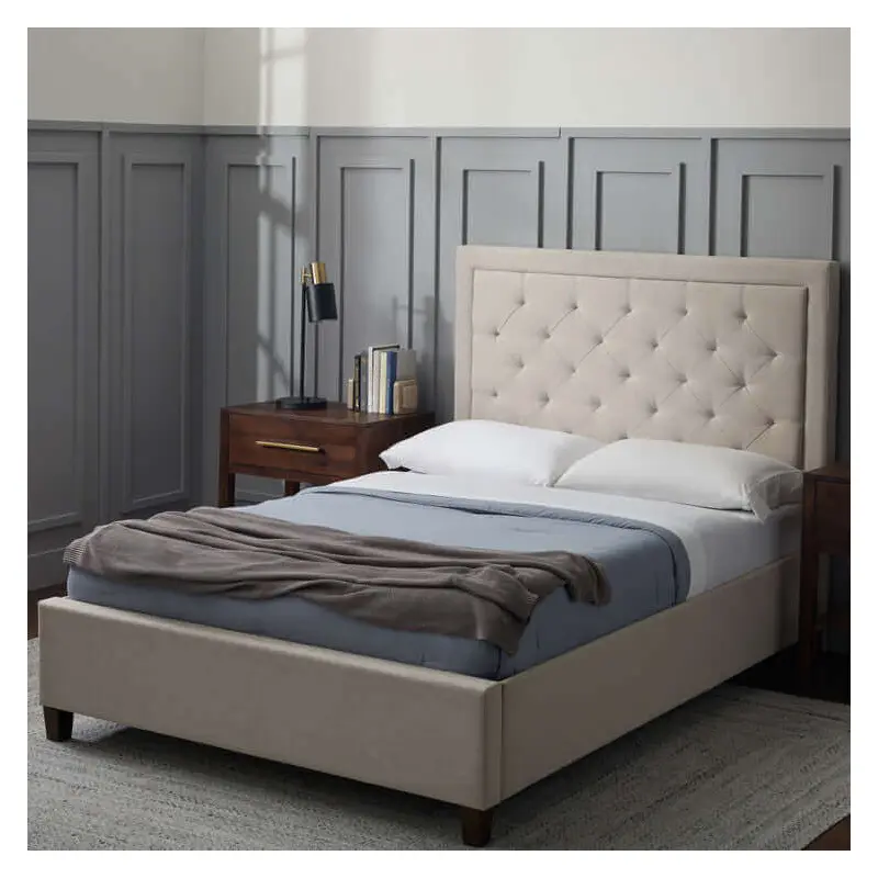 Malouf Hennessy Stone Grey Headboard