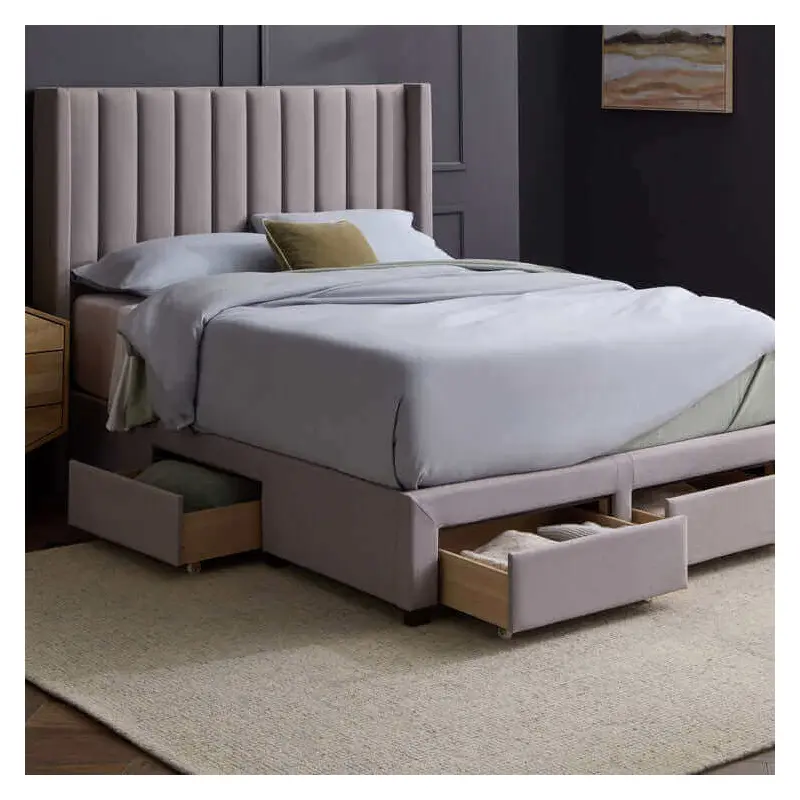 Malouf Watson Stone Platform Bed Frame