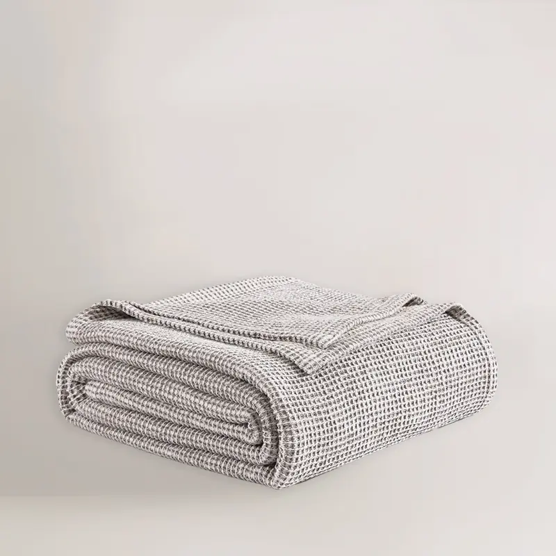 Organic Washed Waffle Blanket